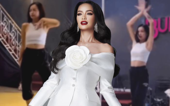 Ngẫu hứng nhảy nhót trong phòng tập, vũ đạo của Hoa hậu Ngọc Châu khiến dân tình 'mướt mắt'