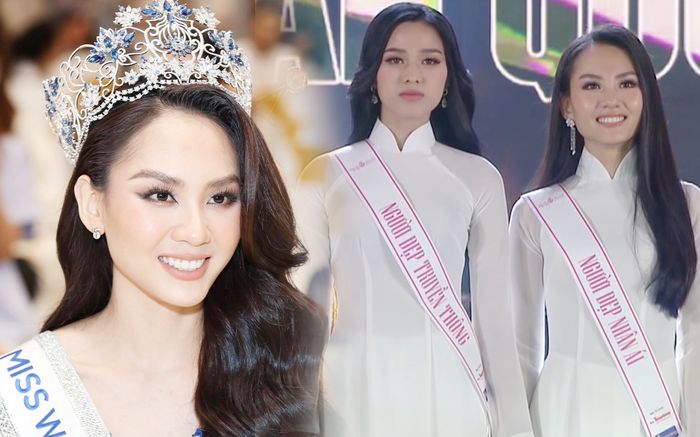 Khoảnh khắc Đỗ Thị Hà nắm tay Mai Phương hai năm trước hot trở lại: Khi hoa hậu truyền vía hoa hậu