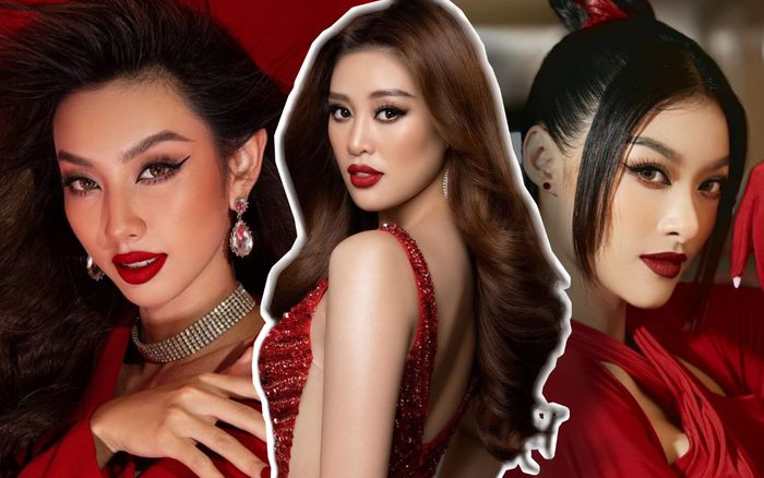 Nhan sắc 'keo lỳ, tái châu' của các nàng hậu Việt trong màu son đỏ quyền lực