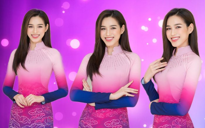 Đỗ Thị Hà khoe sắc với áo dài: Em xinh em đứng một mình cũng xinh