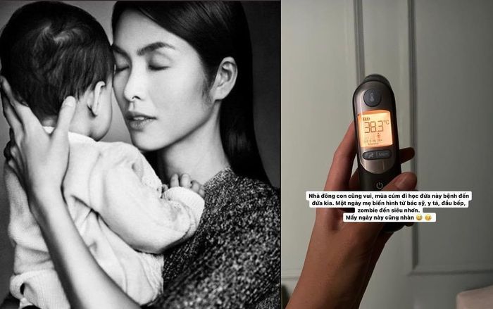 Hà Tăng chia sẻ nỗi khổ khi con ốm khiến bà mẹ nào cũng đồng cảm