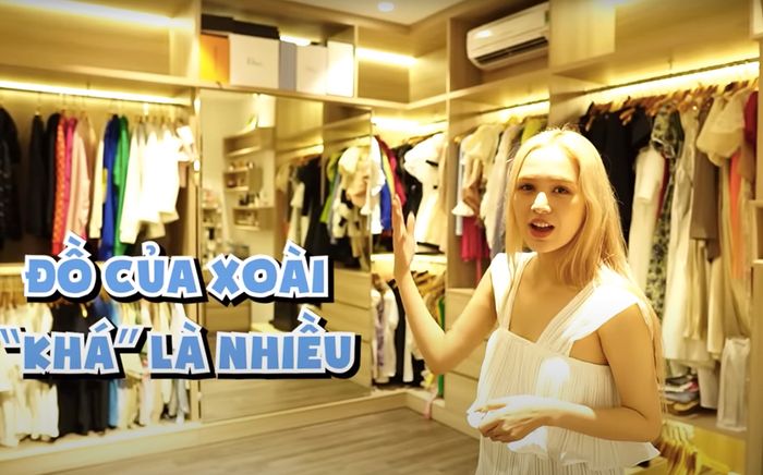 Cận cảnh căn phòng quần áo xa hoa không kém Ngọc Trinh của vợ streamer giàu nhất Việt Nam