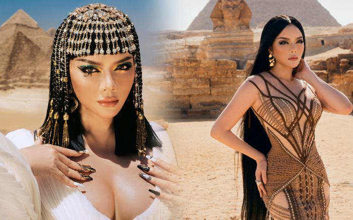 Lý Nhã Kỳ hóa thân nữ hoàng Ai Cập, khoe trọn vòng một 'khổ lớn'