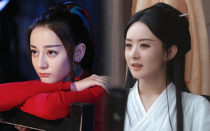 Cùng để lông mày ngang, Triệu Lệ Dĩnh như tiên nữ thoát tục, Địch Lệ Nhiệt Ba lại bị chê như sâu róm