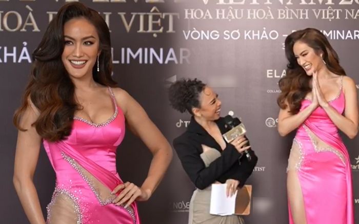 Chào đón Á hậu Miss Grand Thailand, Ngọc Phước gây bất ngờ khi 'xổ' một tràng tiếng Thái