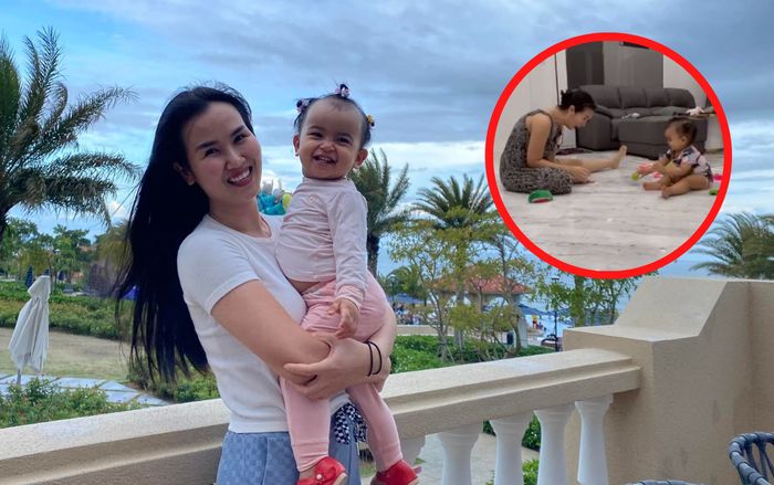 Võ Hạ Trâm 'muốn long não' vì sự tinh nghịch của ái nữ Moon