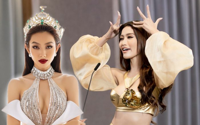Gà chiến Chế Nguyễn Quỳnh Châu tạo dáng 'sặc mùi' Miss Grand: Vương miện sắp ụp lên đầu