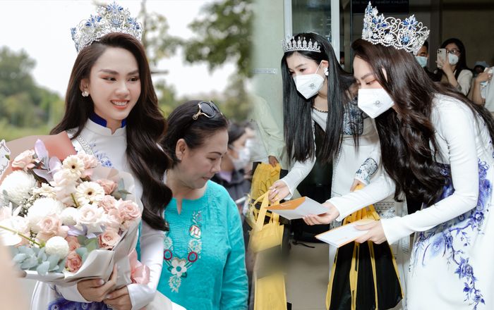 Hoa hậu Mai Phương vừa trở về nhà đã đi từ thiện: 'Người đẹp nhân ái quốc dân' là đây
