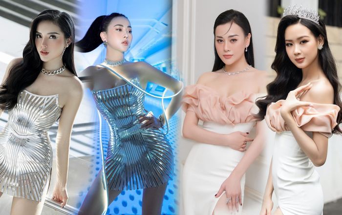 Body nóng bỏng của Phương Oanh 'cân' gọn toàn bộ váy của các hoa, á hậu Việt