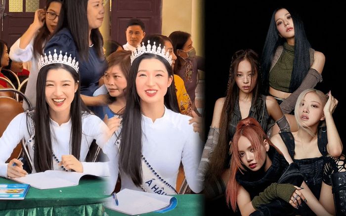 Á hậu Phương Nhi đội vương miện rạng rỡ đu Pink Venom của BLACKPINK