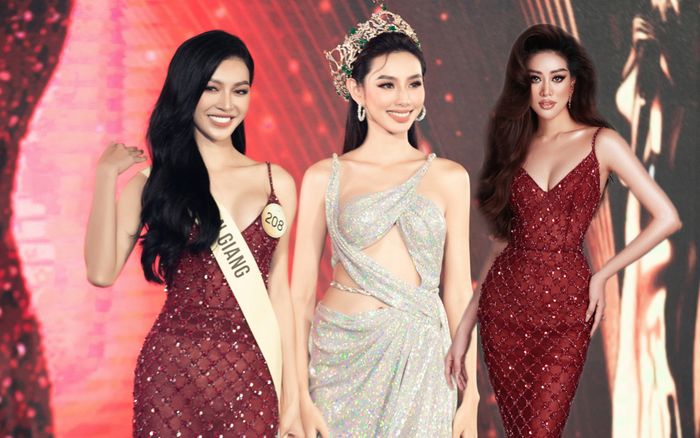 Top 16 MUN - Bùi Lý Thiên Hương xin vía Khánh Vân: Diện váy đỏ may mắn nhận sash từ Thùy Tiên