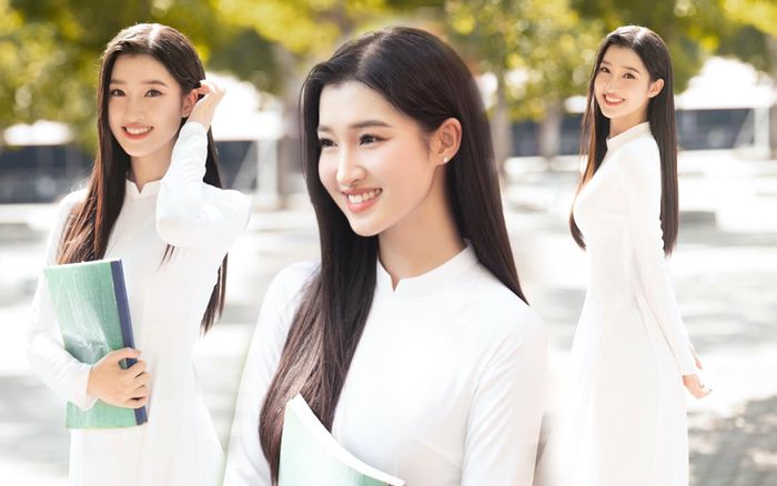 Fan dụi mắt 1000 lần, quên cả đường đi lối về khi ngắm á hậu Phương Nhi diện áo dài trắng nữ sinh