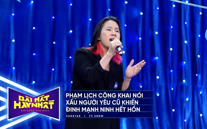 Bài hát hay nhất: Phạm Lịch công khai 'nói xấu' người yêu cũ khiến Đinh Mạnh Ninh hết hồn