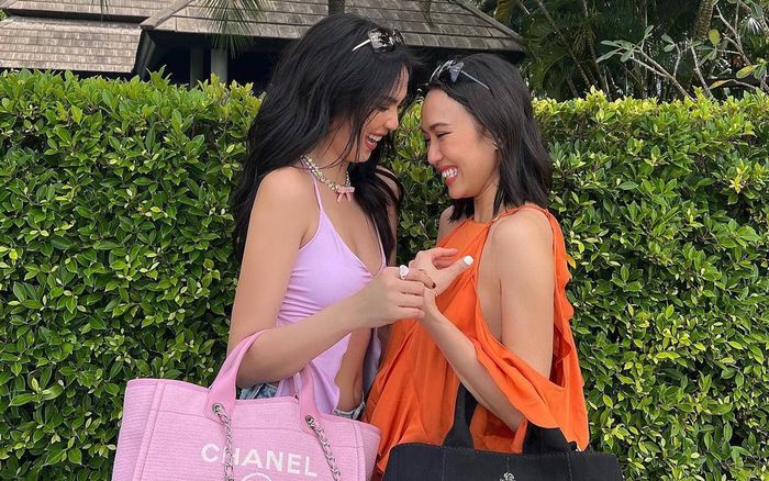 Ngọc Trinh - Diệu Nhi rạng rỡ diện đồ đôi, khoe túi hiệu đắt tiền khiến netizens 'lóa mắt'