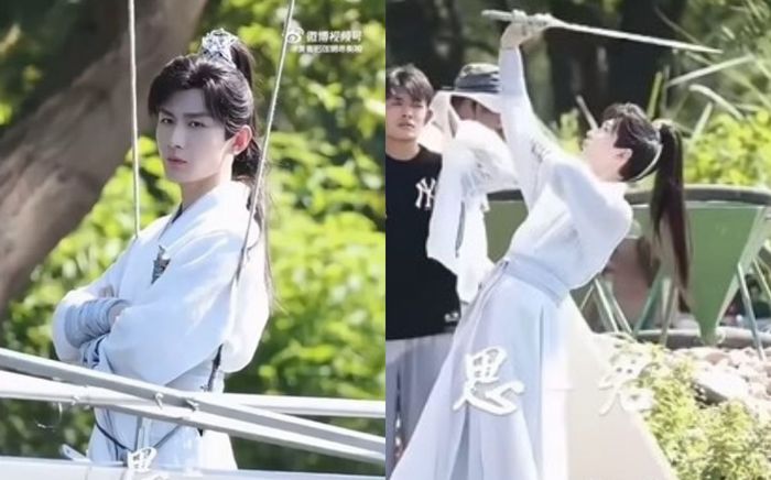 Thành Nghị luyện kiếm điêu luyện trên phim trường Liên Hoa Lâu, khán giả chỉ chú ý tới tình trạng lưng