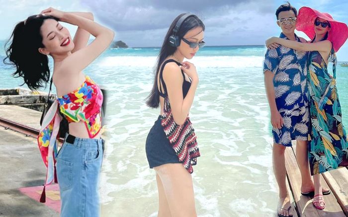 Style đi biển của các nàng dâu tương lai Vbiz: 'Gái Thái' Diệu Nhi nổi bật giữa dàn mỹ nhân đình đám