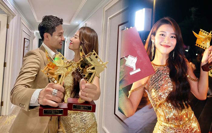 Hậu hốt giải Cánh Diều Vàng 2021, Thanh Sơn - Khả Ngân khoe ảnh tình tứ: Lại bảo không yêu đi
