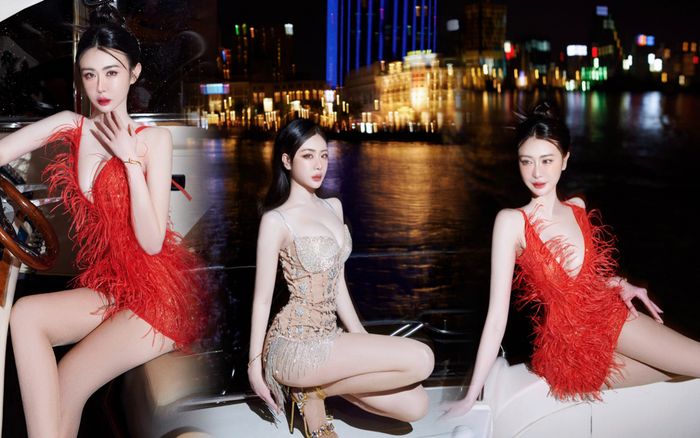 Diễn viên Trang Đài Lê khoe dáng 'bốc lửa' trên du thuyền triệu đô