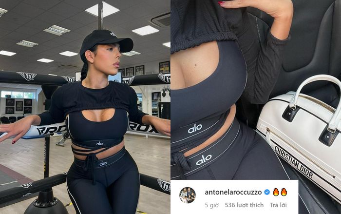 Bạn gái Ronaldo khoe dáng bốc lửa trong phòng tập gym