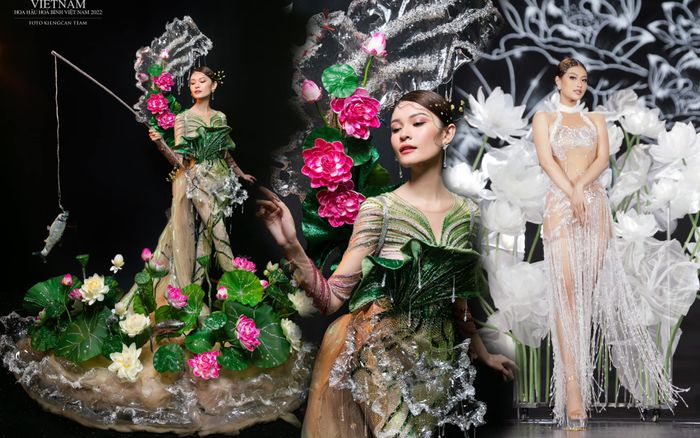 3 thiết kế lấy cảm hứng từ hoa Sen gây ấn tượng mạnh tại National Costume: Fan tiến cử đi thi quốc tế
