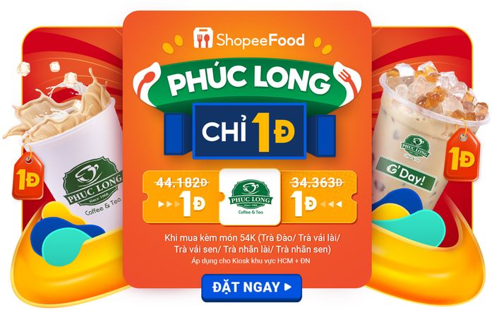 Phúc Long ưu đãi chỉ 54 'cành' cho 2 ly trà cực HOT
