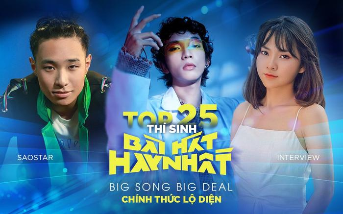 Lộ diện 25 thí sinh vào vòng ghi hình chính thức Bài hát hay nhất phiên bản Big Song Big Deal