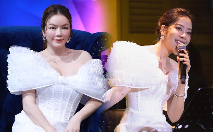 Cùng diện đầm trắng tinh khôi với đàn chị Lý Nhã Kỳ, Nam Em vẫn 'nhỉnh' hơn nhờ điều này