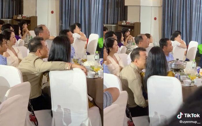 Thêm khoảnh khắc shark Bình tình tứ bên Phương Oanh suốt buổi tiệc, giới thiệu bạn gái trong sự hò reo