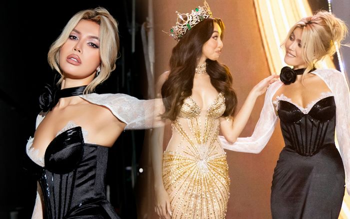 Bắt gặp khoảnh khắc Thùy Tiên nũng nịu với 'Kim Kardashian' Minh Tú tại Chung khảo Miss Grand Vietnam