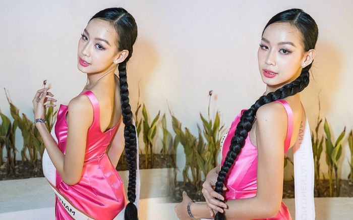 Hết đen sang chảnh, Bảo Ngọc chuyển sang outfit hồng ngọt ngào: Đã đủ 'chặt đẹp' đối thủ?