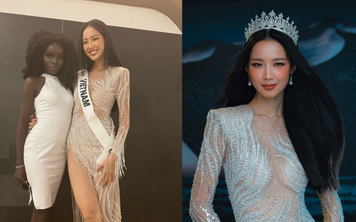 Bảo Ngọc diện váy xẻ cao ngút ngàn trong ngày nhận sash tại Miss Intercontinental 2022