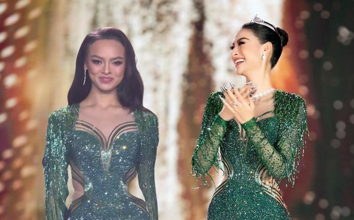 Chiếc đầm 'tâm linh' của Kiều Loan: Mai Ngô mặc, dừng chân ở Á hậu 4