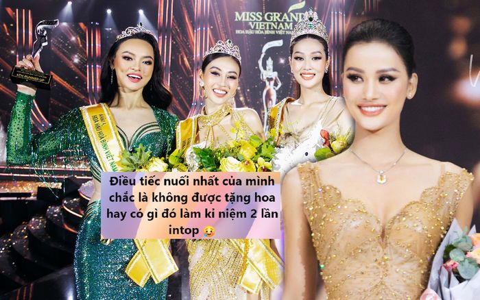 Hương Ly ẩn ý Top 5 Miss Grand VN: Tiếc nuối nhất của mình là không được tặng hoa kỉ niệm dù 2 lần intop