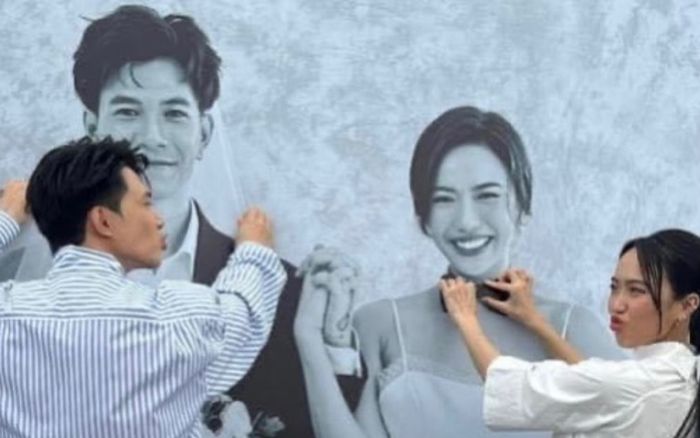 Khoảnh khắc Diệu Nhi - Anh Tú tự tay trang trí nơi tổ chức đám cưới khiến dân tình 'xỉu up xỉu down'