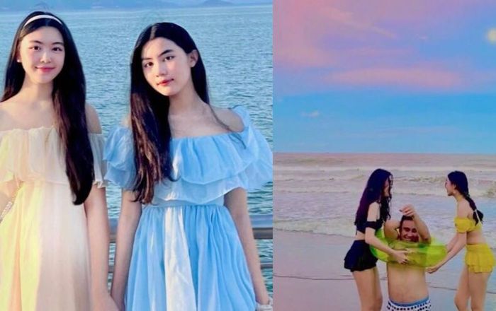 'Sốt xình xịch' trước vóc dáng của hai ái nữ nhà Quyền Linh: Đôi chân kiếm nhật đẹp tựa báu vật