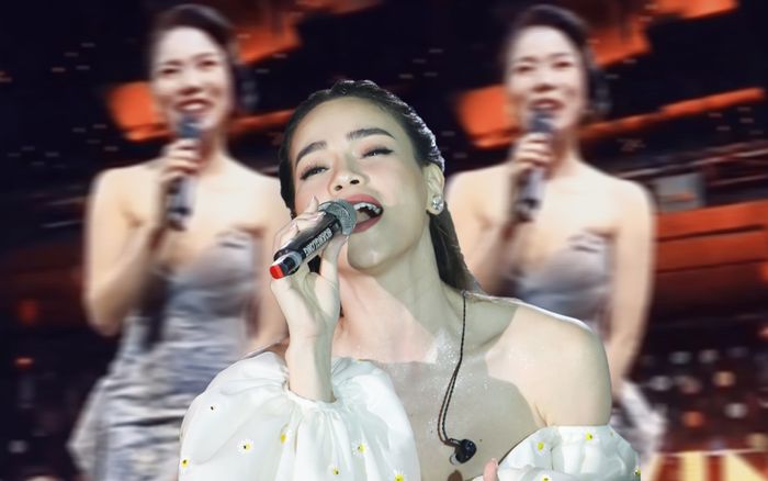 Phản ứng của Lệ Quyên khi khán giả yêu cầu hát ca khúc từng song ca với Hồ Ngọc Hà