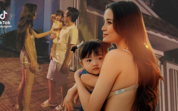 Ông Cao Thắng bế Winnie đón Đông Nhi sau khi chạy show về, con gái nói một câu khiến mẹ 'sung sướng'