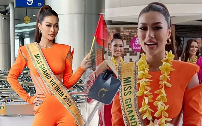 Đáp cánh tại Indonesia, Hoa hậu Thiên Ân sáng nhất dàn thí sinh Miss Grand, nói tiếng Anh 'hay như hát'