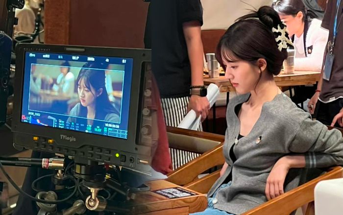 Hình ảnh mới của Triệu Lộ Tư ở hậu trường phim Vụng Trộm Không Thể Giấu khiến fan lo lắng