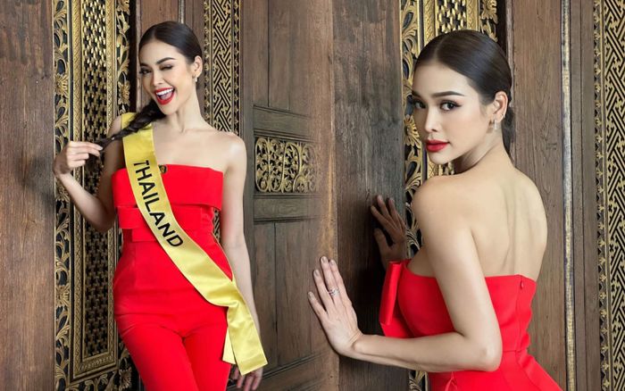 Hoa hậu Engfa 'tươi rói' trong sắc đỏ, liệu có tỏa sáng như 'Miss son đỏ' Thiên Ân?