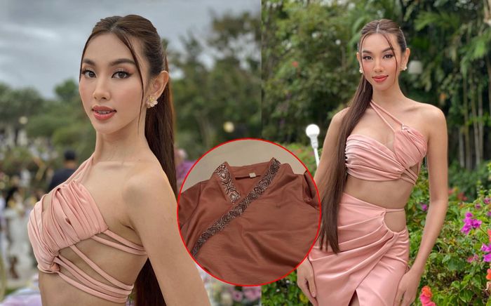 Thùy Tiên được chuẩn bị đồ lam đi chùa khi đến Miss Grand, fan trêu: Mặc final walk là chấn động