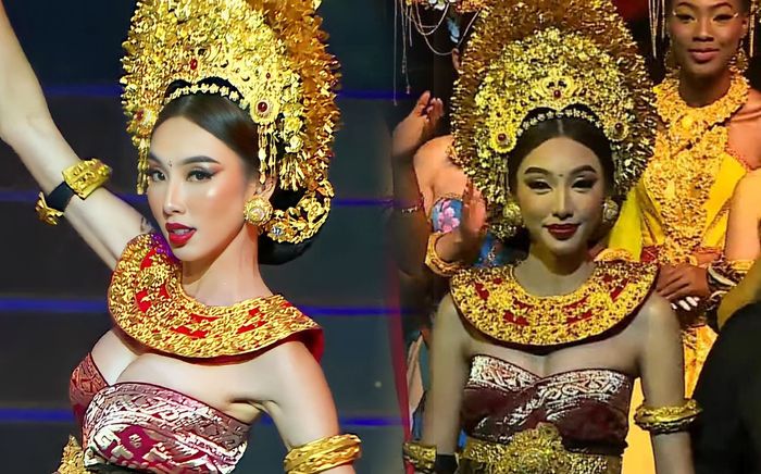 Đang hóa thân thành thiếu nữ Indo cực nuột, Thùy Tiên bỗng bị đèn sân khấu 'hại' khiến fan khóc ròng