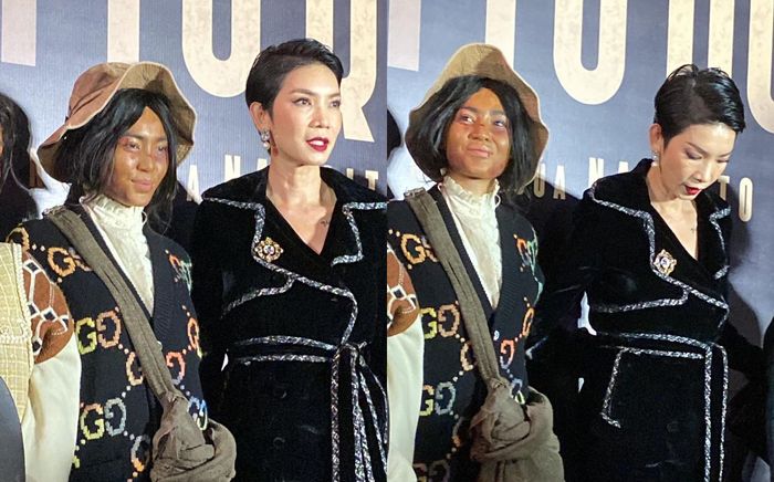 Dụi mắt 3 lần mới nhận ra Ninh Dương Lan Ngọc khi đứng cạnh siêu mẫu Xuân Lan