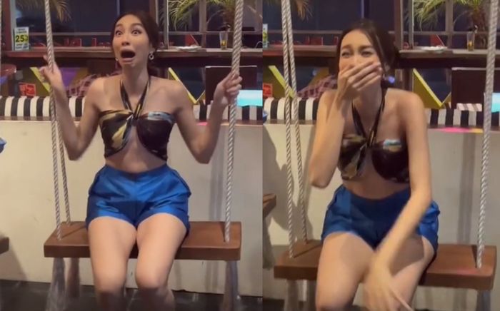 Thùy Tiên 'méo mặt' khi giỡn nhây bên cạnh bà Teresa: Đã xinh lại còn hài hước!