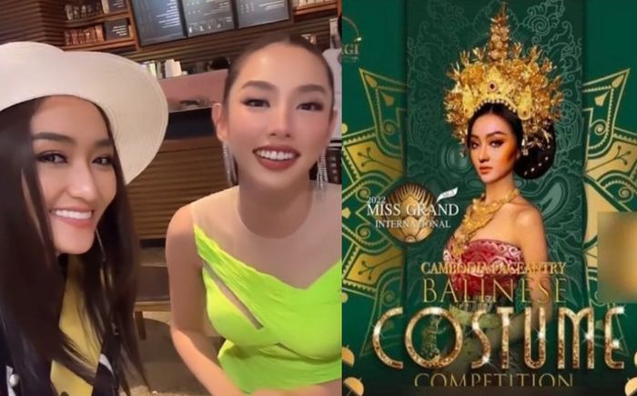 Hậu bị chỉ trích vì chế ảnh, Miss Grand Campuchia chuộc lỗi với Thùy Tiên bằng hành động đẹp