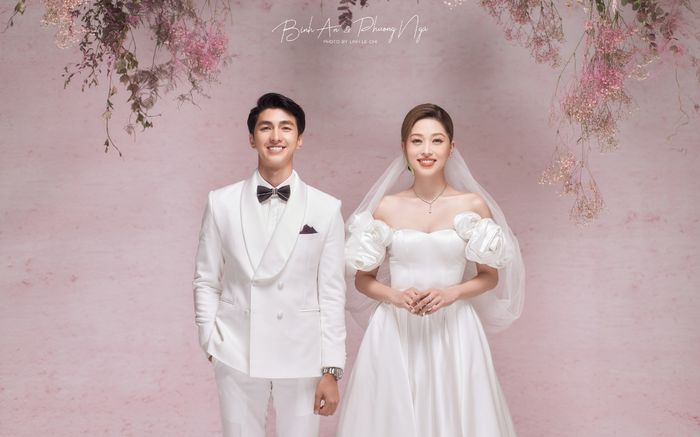 Hé lộ thêm ảnh cưới cực ngọt ngào của Bình An - Phương Nga