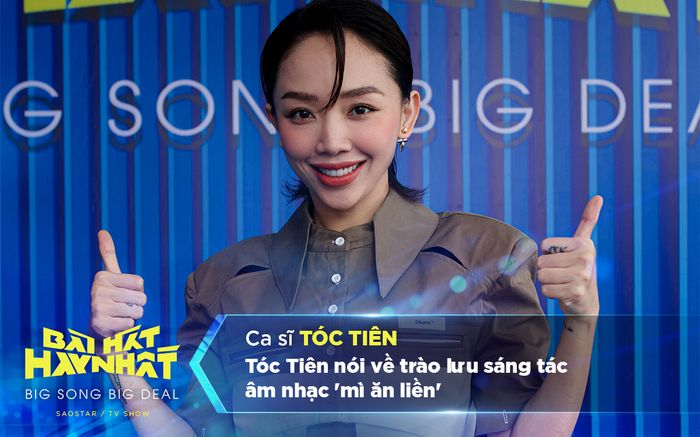 Tóc Tiên trăn trở về trào lưu sáng tác âm nhạc 'mì ăn liền'