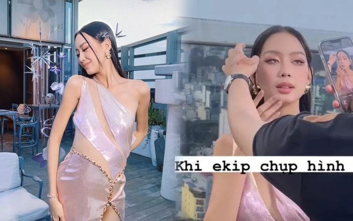 Hoa hậu Liên lục địa Bảo Ngọc khiến cả ê-kíp 'chật vật' chụp ảnh với tư thế khó đỡ
