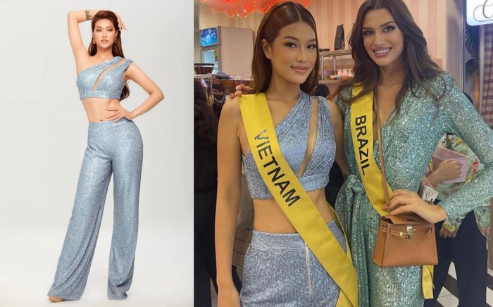 Nối gót Thùy Tiên, Thiên Ân mặc quần ngược tham dự Miss Grand International