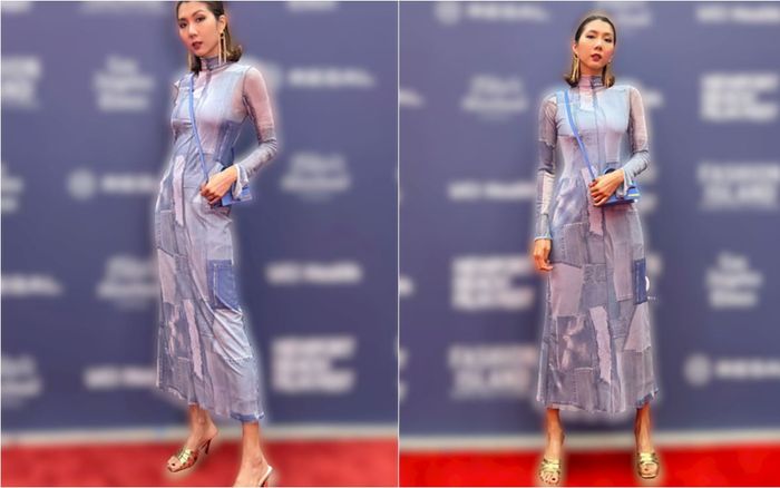 Ngọc Quyên lên đồ 'chất lừ' khoe vóc dáng gái một con tại liên hoan phim